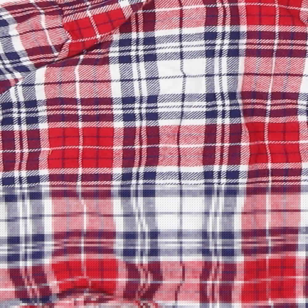 George Girls Red Check  Basic Button-Up Size 6-9 Months  - Minnie Mouse