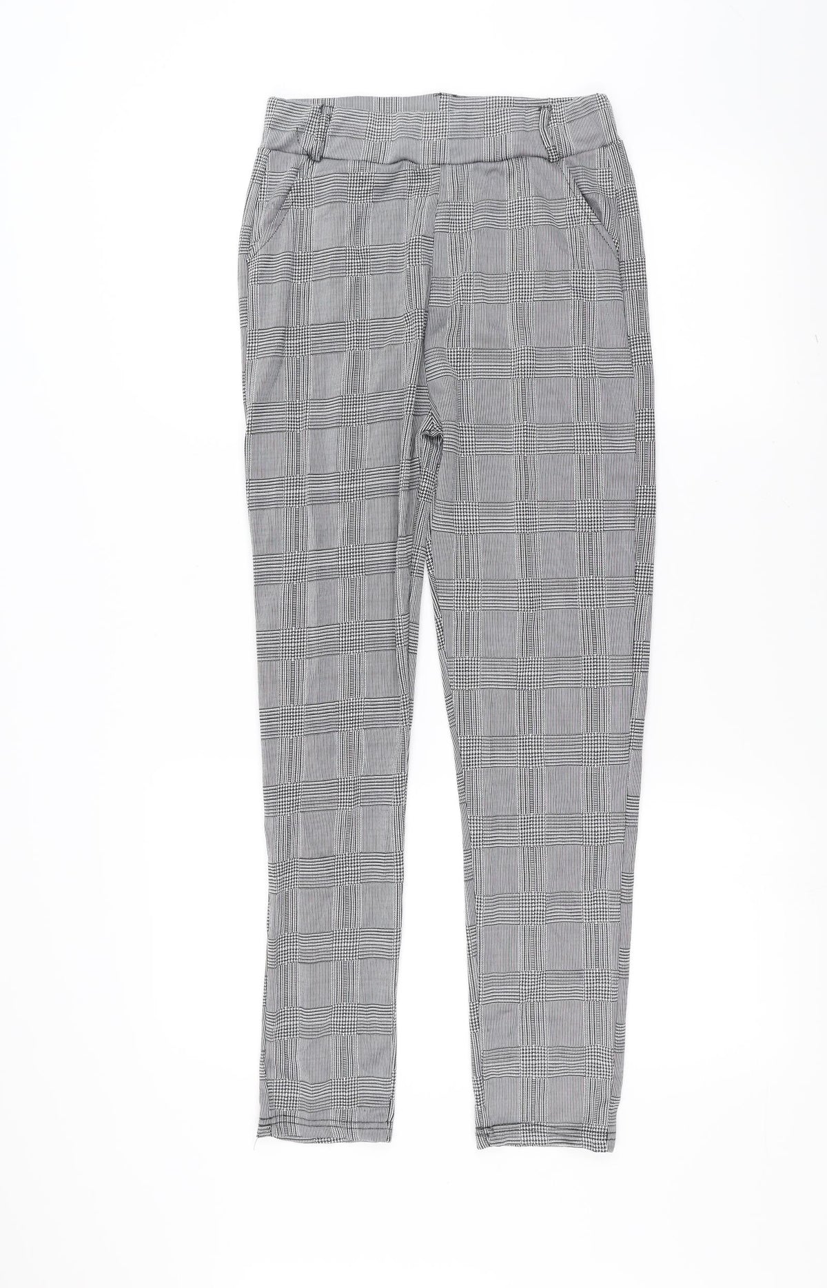 Preworn Womens Grey Check  Trousers  Size XL L28 in - stretch leggings