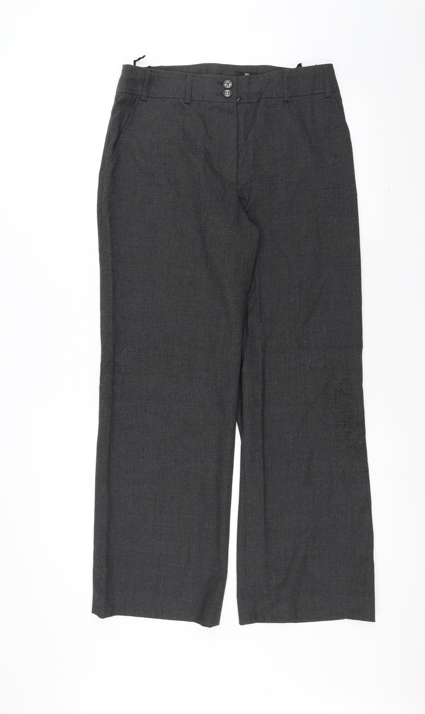 Lebek Womens Grey   Trousers  Size 32 in L28 in
