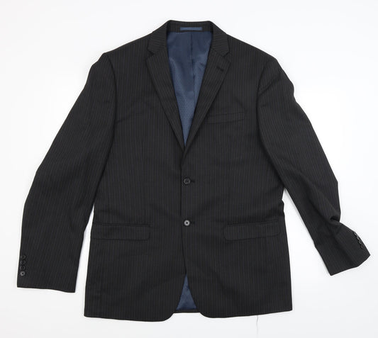 NEXT Mens Grey Striped  Jacket Coat Size 42
