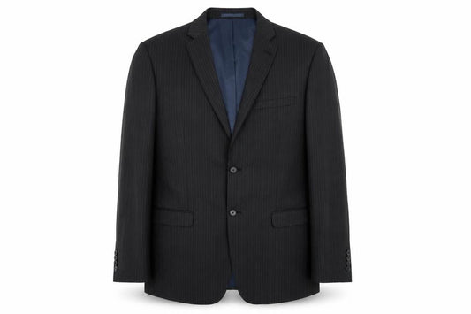 Next Mens Grey Striped  Jacket Coat Size 42