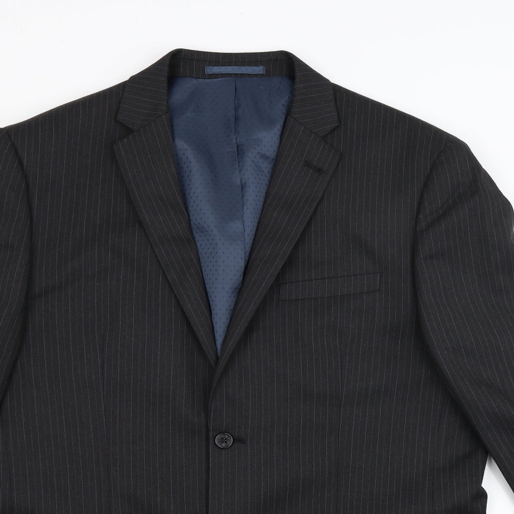 NEXT Mens Grey Striped  Jacket Coat Size 42
