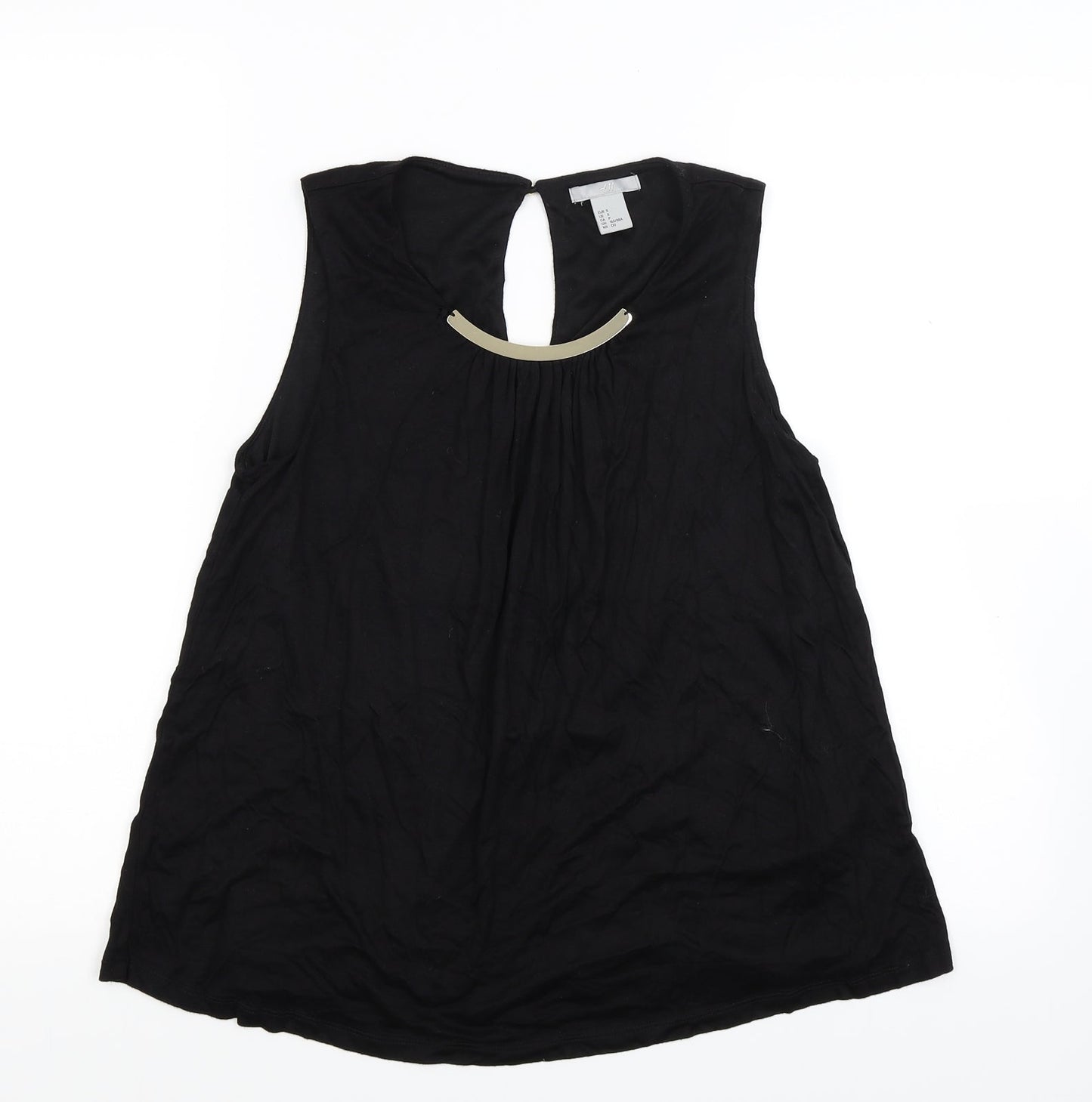 H&M Womens Black  Jersey Basic Tank Size S
