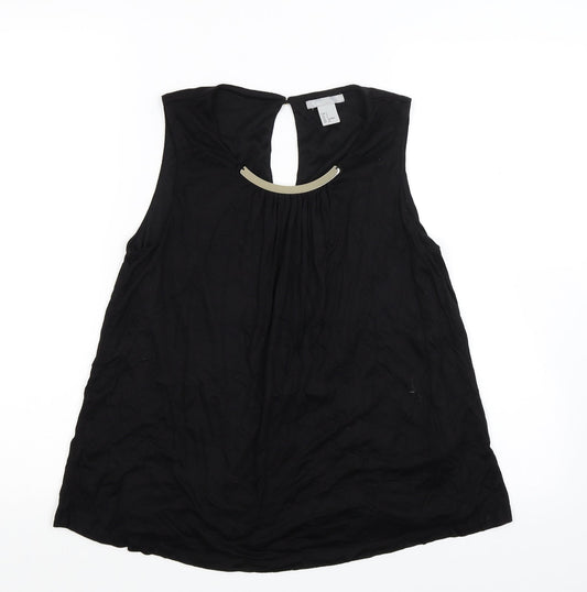 H&M Womens Black  Jersey Basic Tank Size S