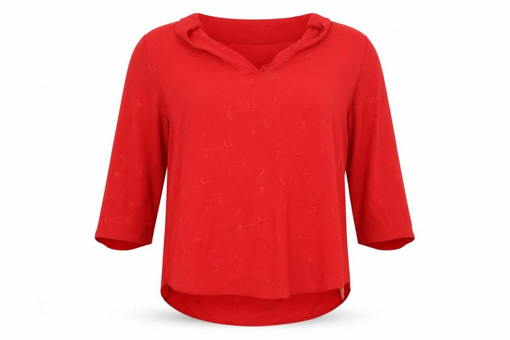 Feminine Womens Red   Basic Blouse Size 20