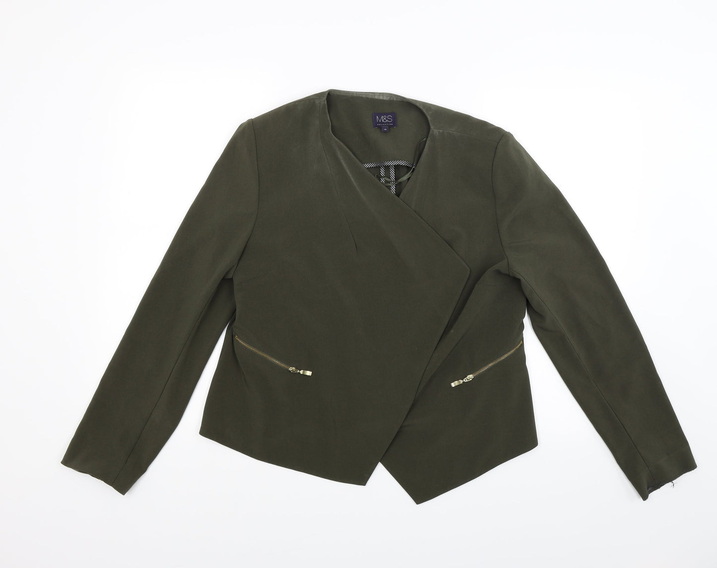 Marks and Spencer Womens Green   Jacket Coat Size 10