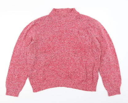 Preloved Damart Womens Pink  Knit Pullover Jumper Size 18 - Front