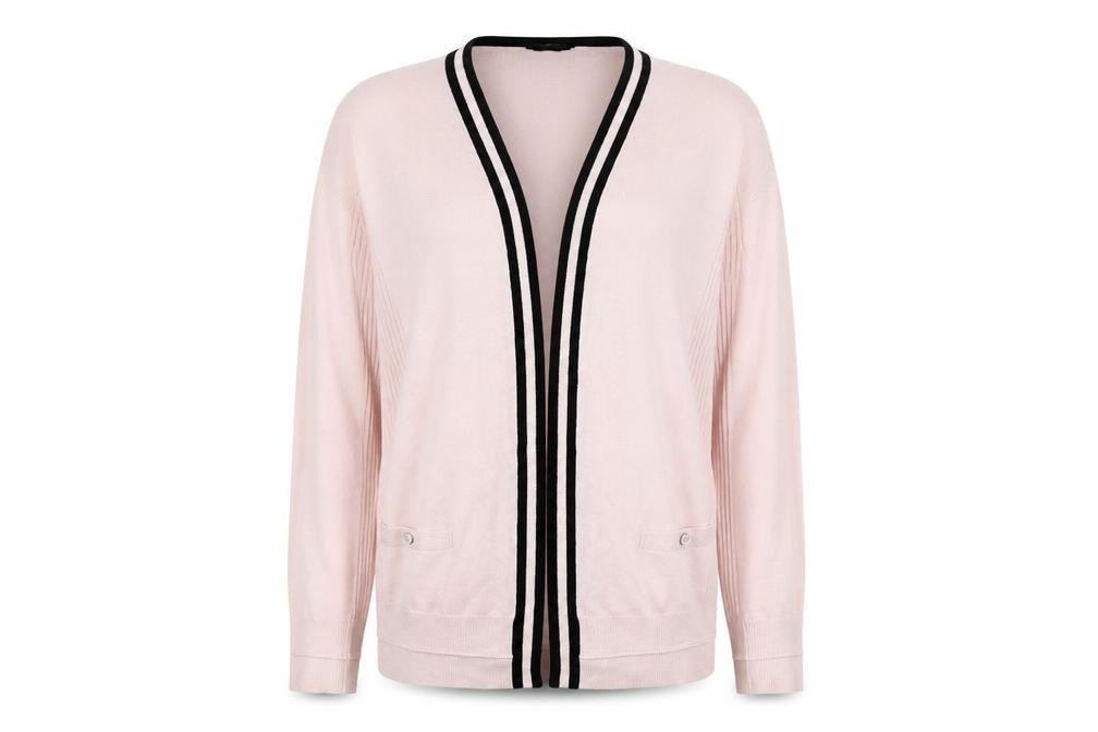 M&Co Womens Pink  Knit Cardigan Jumper Size 10