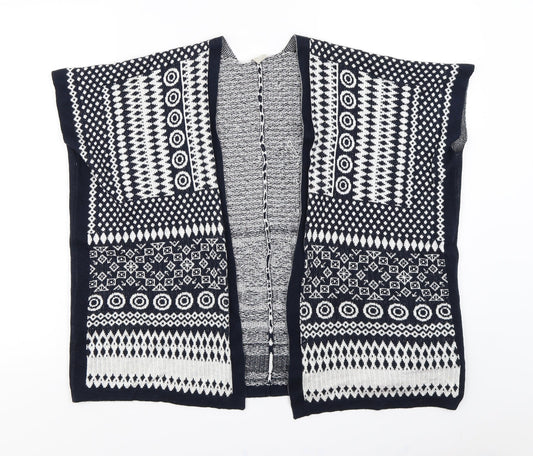 TU Girls Blue Batik  Cardigan Jumper Size 11 Years