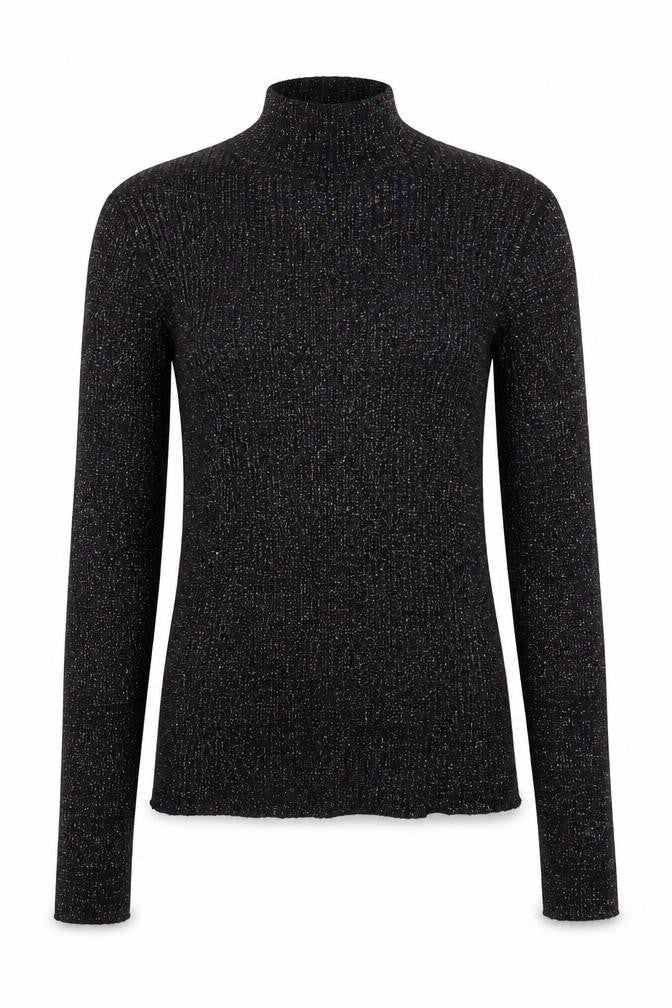 Wild Flower Womens Black   Pullover Jumper Size M  - Ribbed