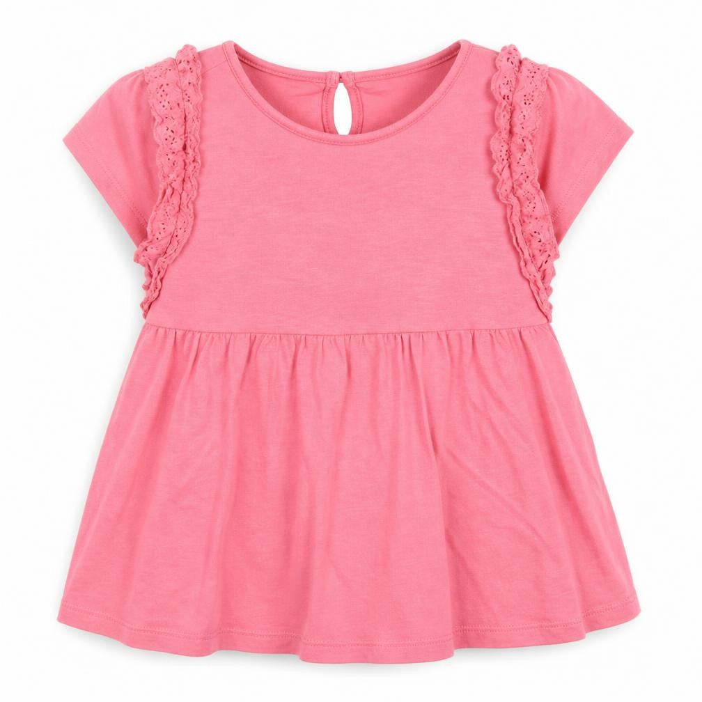 F&F Girls Pink   Basic T-Shirt Size 6-7 Years