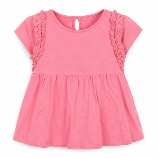 F&F Girls Pink   Basic T-Shirt Size 6-7 Years