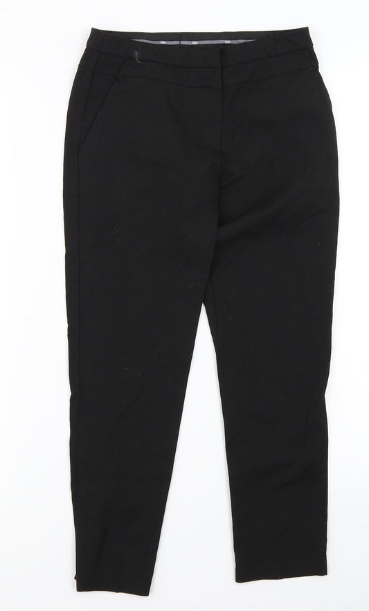 M&S Girls Black   Chino Trousers Size 9-10 Years