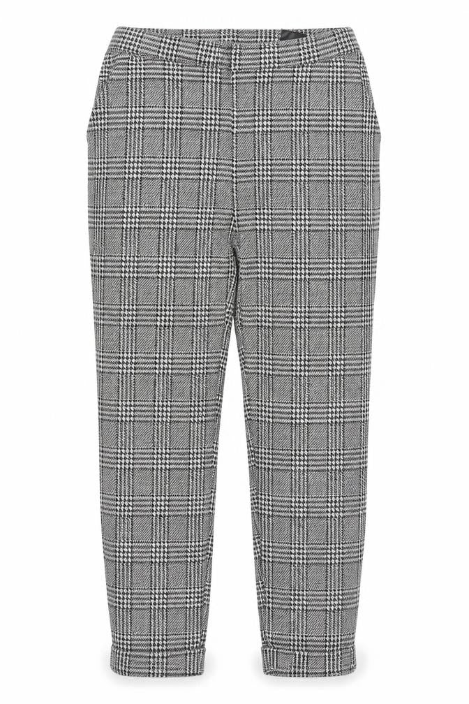 Divided Womens Black Check  Trousers  Size S L25 in