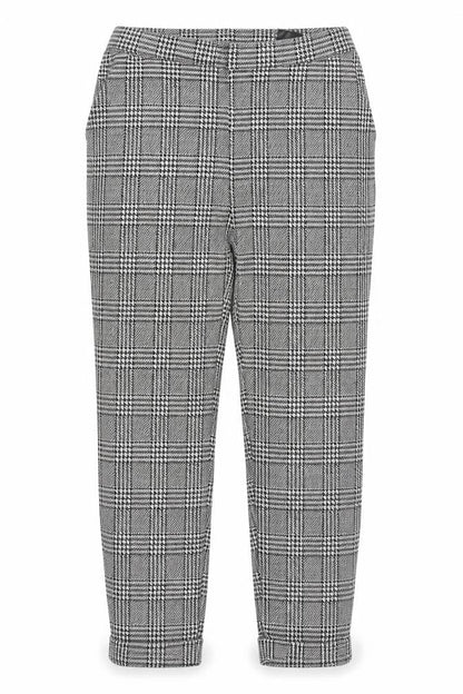 Divided Womens Black Check  Trousers  Size S L25 in