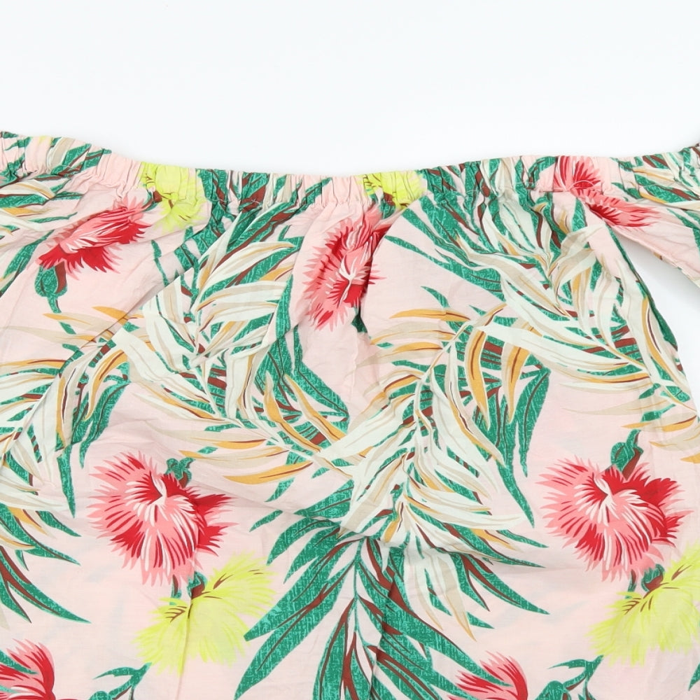 ASOS Womens Pink Floral  A-Line  Size 10