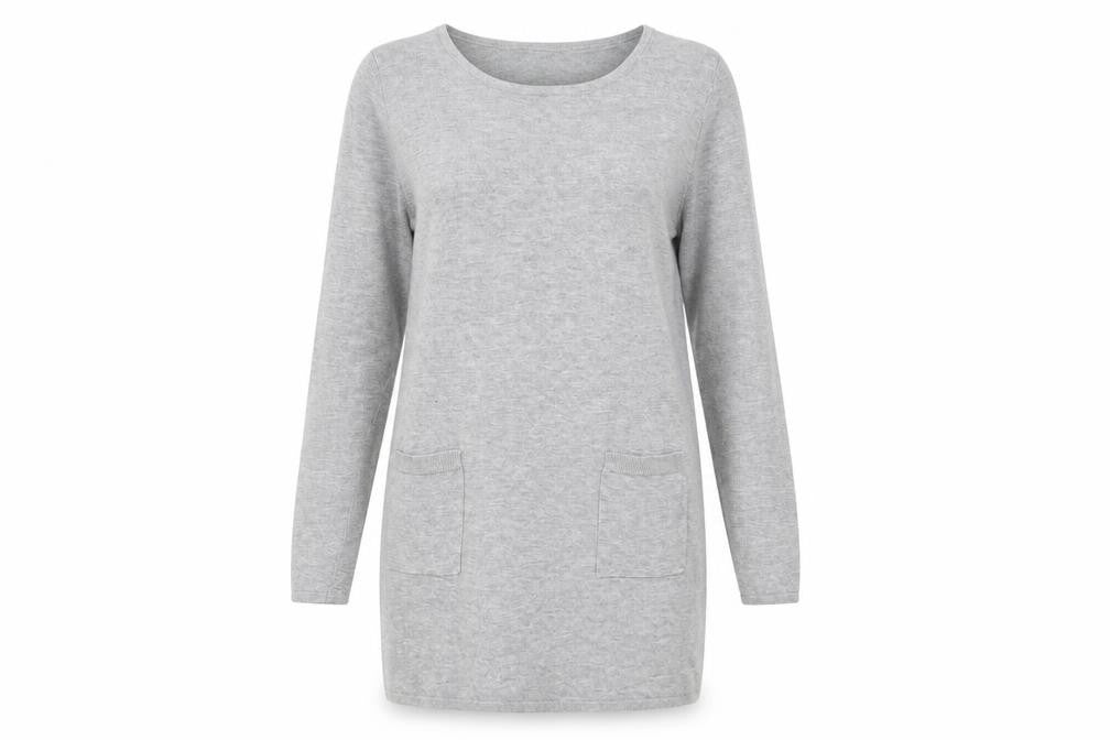 ESMARA Womens Grey  Knit Jumper Dress  Size 10