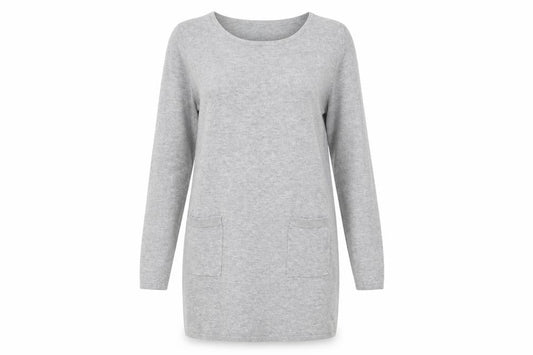 ESMARA Womens Grey  Knit Jumper Dress  Size 10