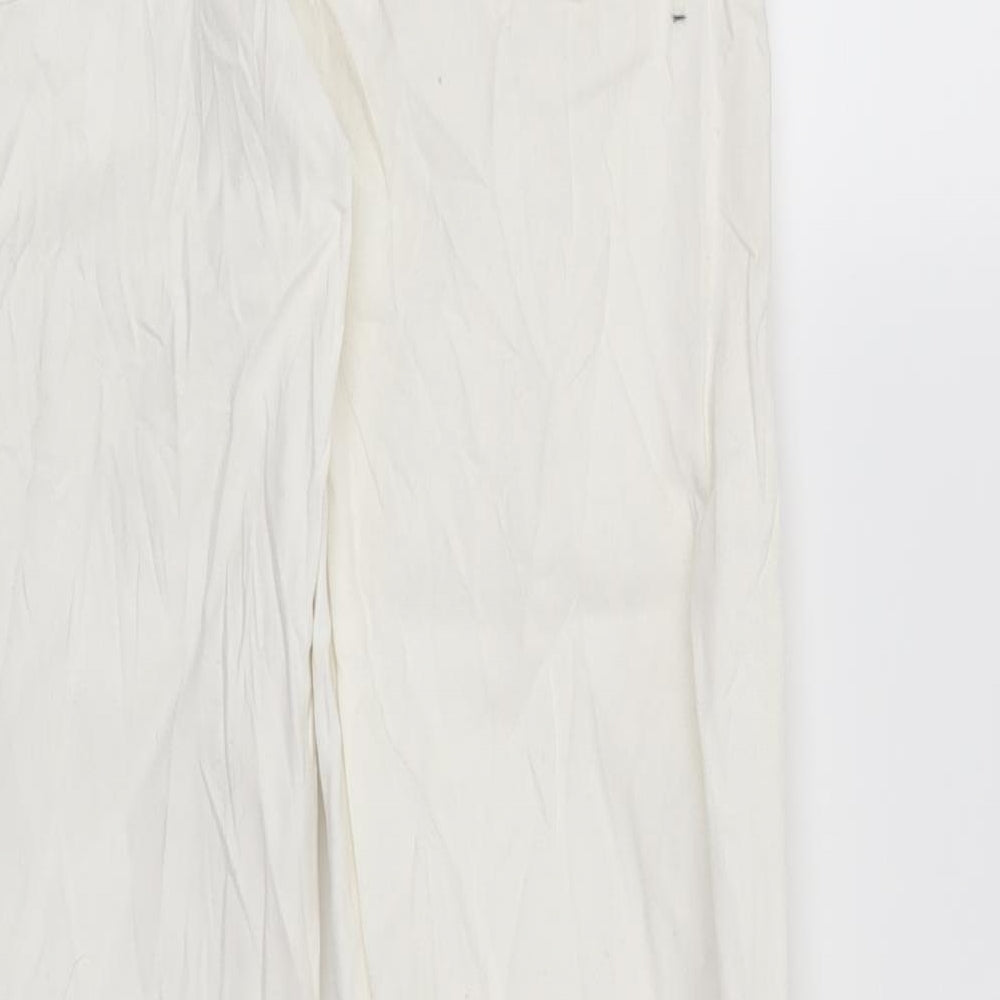 Preworn Womens White   Trousers  Size 28 in L28 in