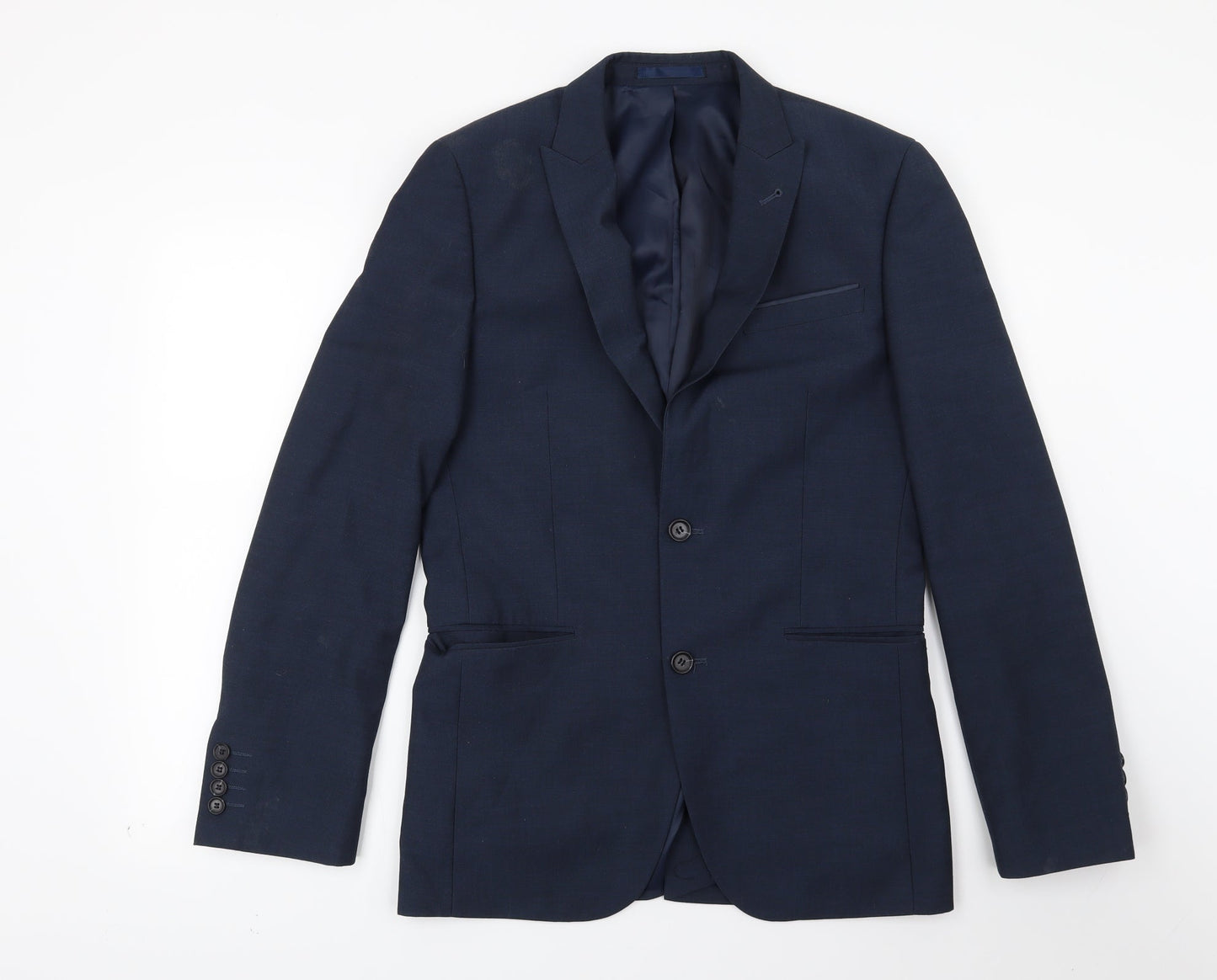 Cedar Wood State Mens Blue   Jacket Suit Jacket Size 36