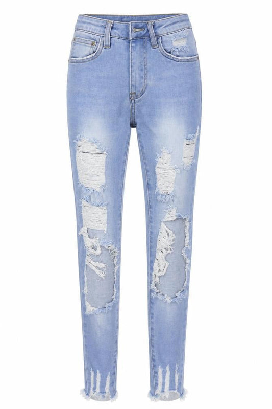 Queen of hearts Womens Blue   Straight Jeans Size XS L26 in