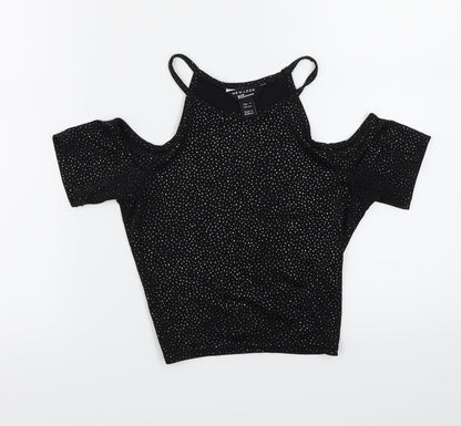 New Look Girls Black   Basic T-Shirt Size 9 Years