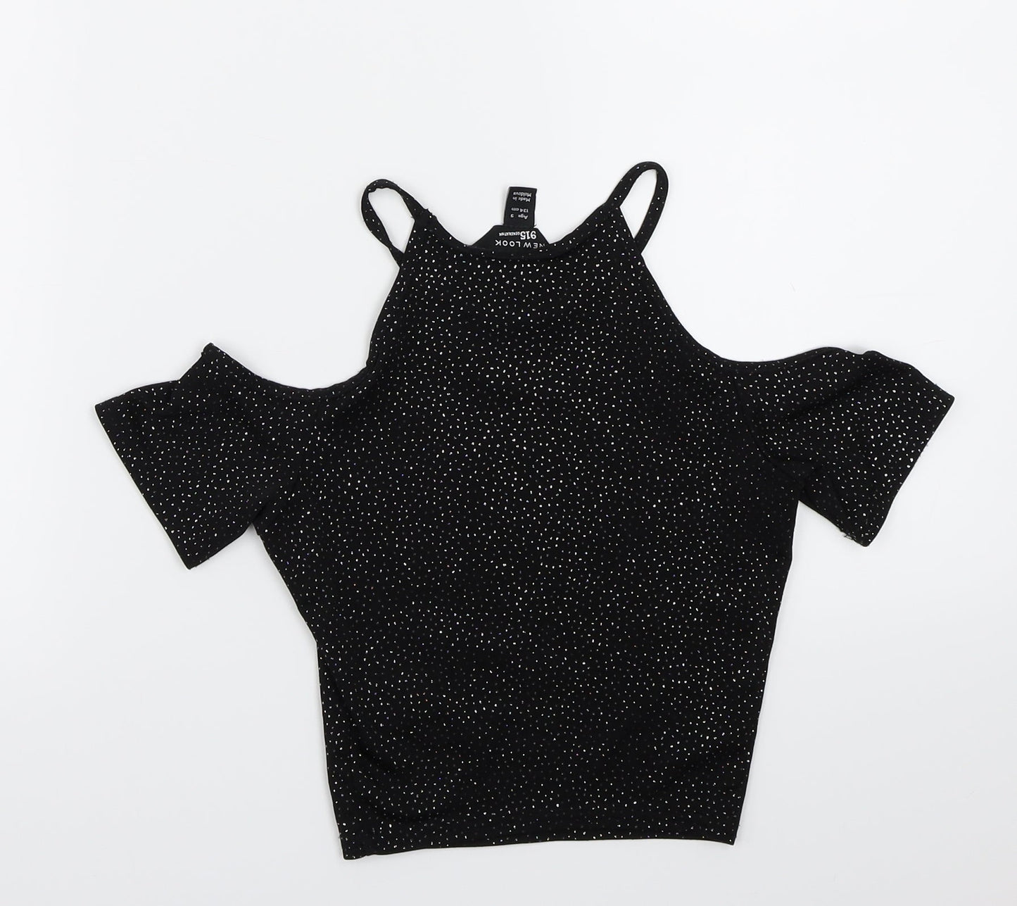 Newlook Girls Black   Basic T-Shirt Size 9 Years