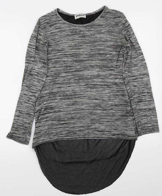 Dolly paris Womens Grey   Basic T-Shirt Size M