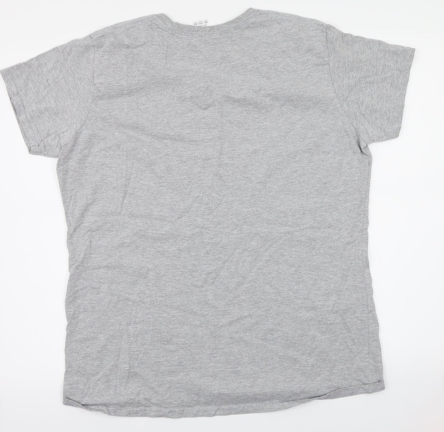 Gildan Womens Grey   Basic T-Shirt Size 2XL