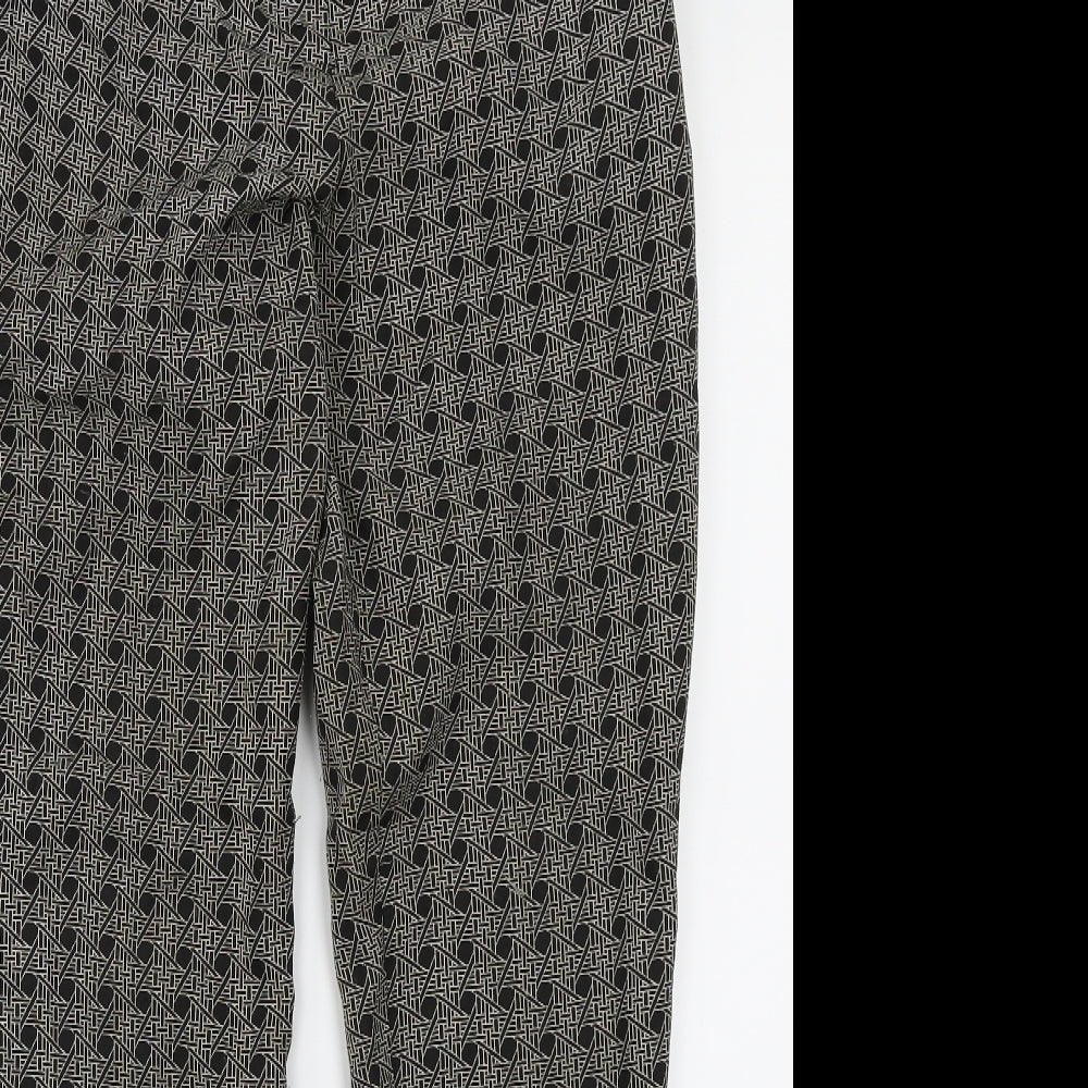 Oasis Womens Black   Trousers  Size 8 L27 in