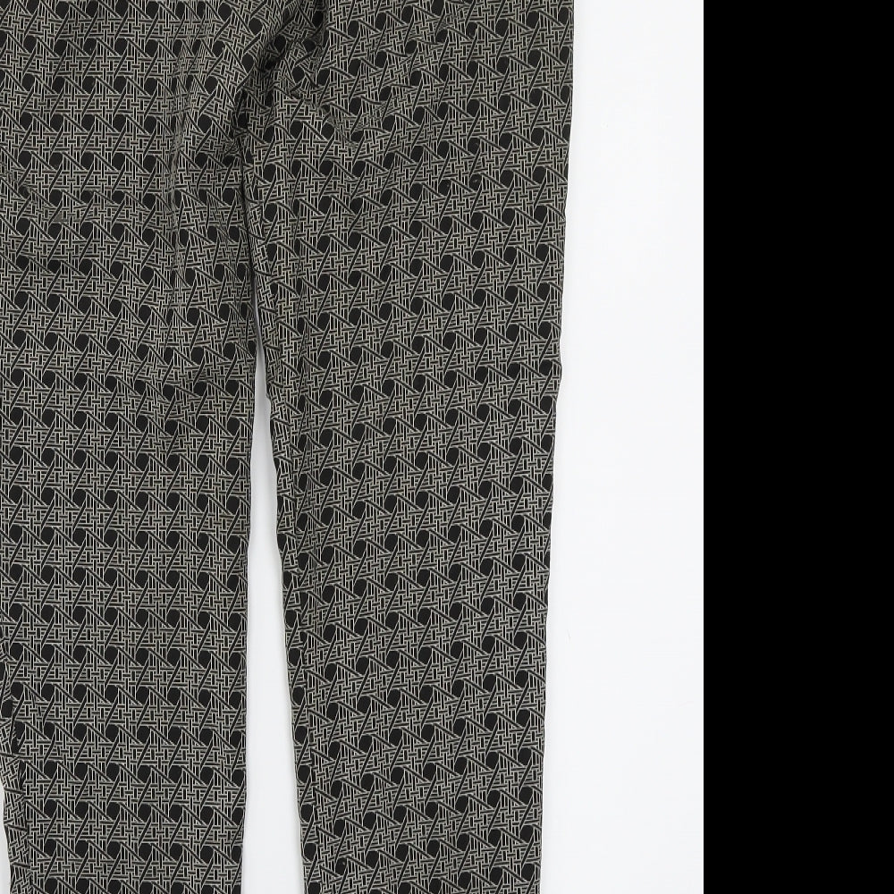 Oasis Womens Black   Trousers  Size 8 L27 in