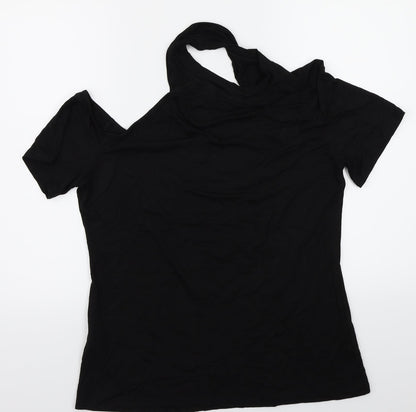 Preworn Womens Black   Basic T-Shirt Size XL
