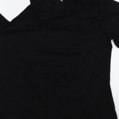 Preworn Womens Black   Basic T-Shirt Size XL