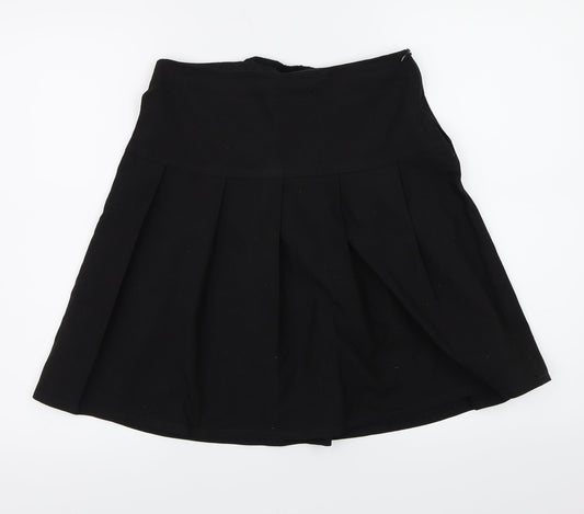 Marks and Spencer Girls Black   A-Line Skirt Size 12 Years
