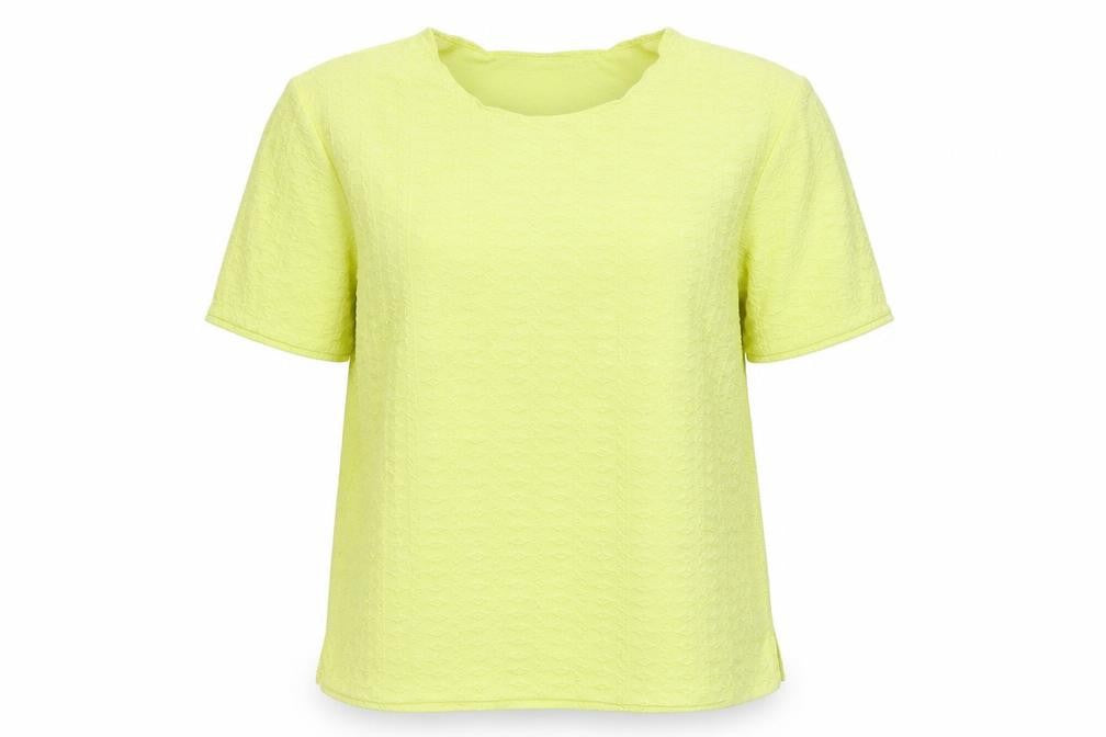Pure & Natural Womens Yellow   Basic T-Shirt Size 14
