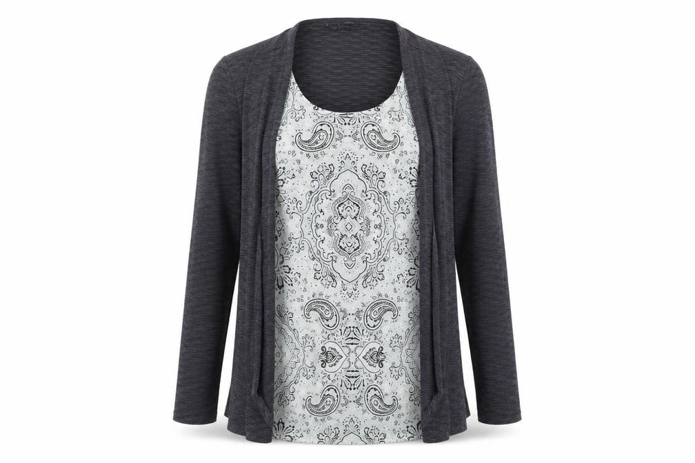Bonmarché Womens Grey Pullover Jumper Size 14
