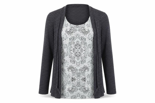 Bonmarché Womens Grey Pullover Jumper Size 14