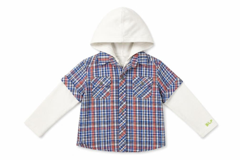 Rocha John Rocha Girls Blue Check  Jacket  Size 4-5 Years