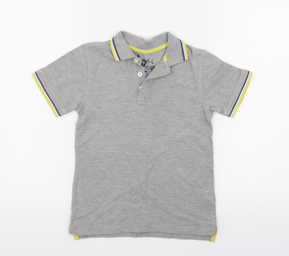 Debehams Girls Grey   Basic T-Shirt Size 5-6 Years