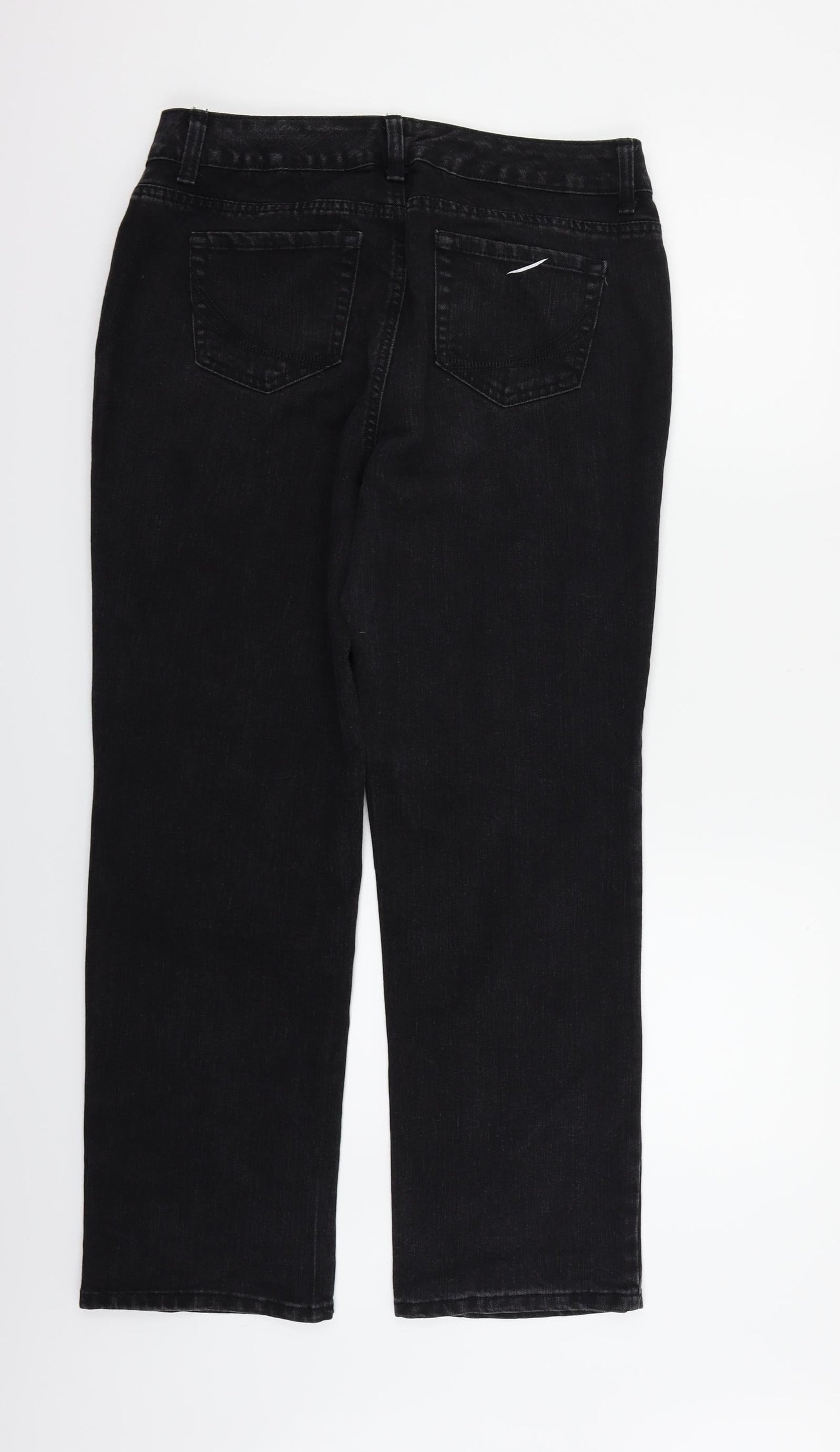 Sonoma Womens Black   Straight Jeans Size 12 L31 in