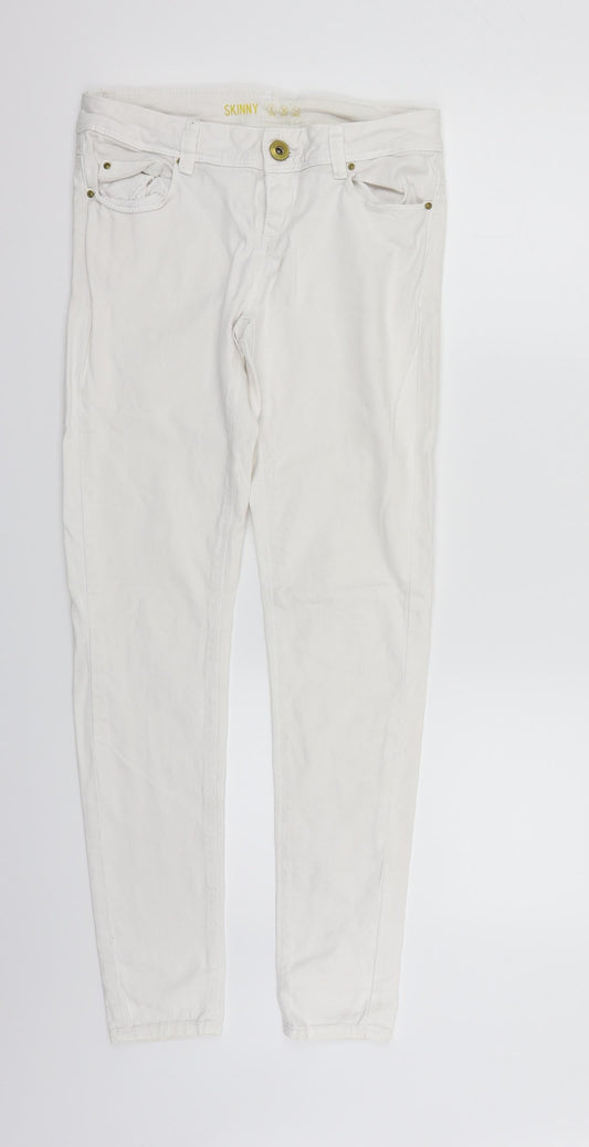 deniem & co Womens White   Skinny Jeans Size 8 L28 in