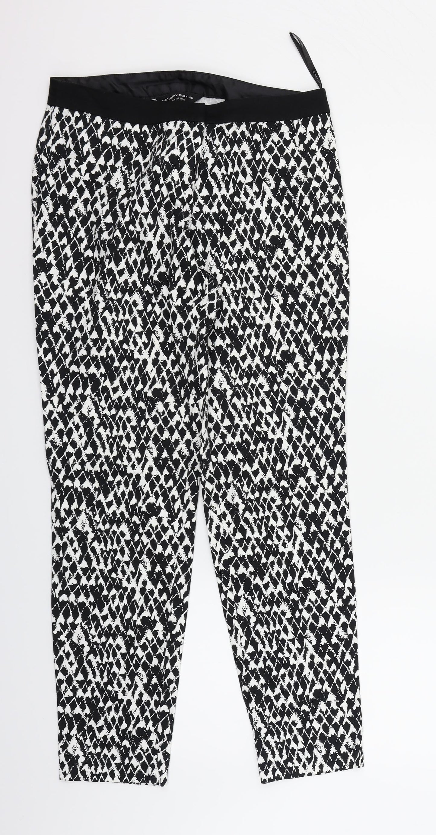 Dorothy Perkins Womens Black   Trousers  Size 8 L25 in