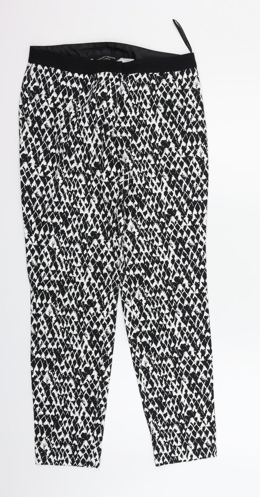 Dorothy Perkins Womens Black   Trousers  Size 8 L25 in