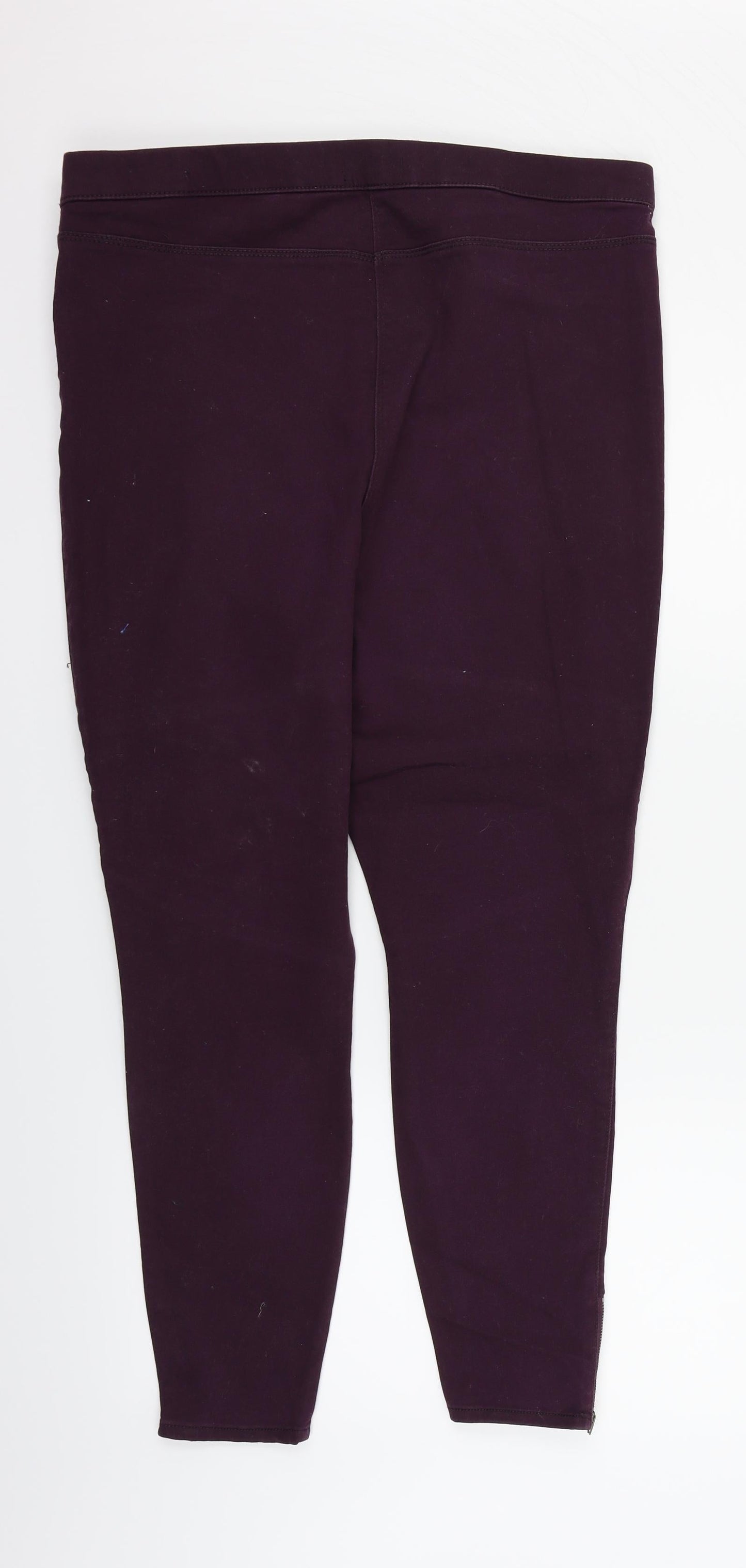 Papaya Womens Purple   Trousers  Size 16 L25 in