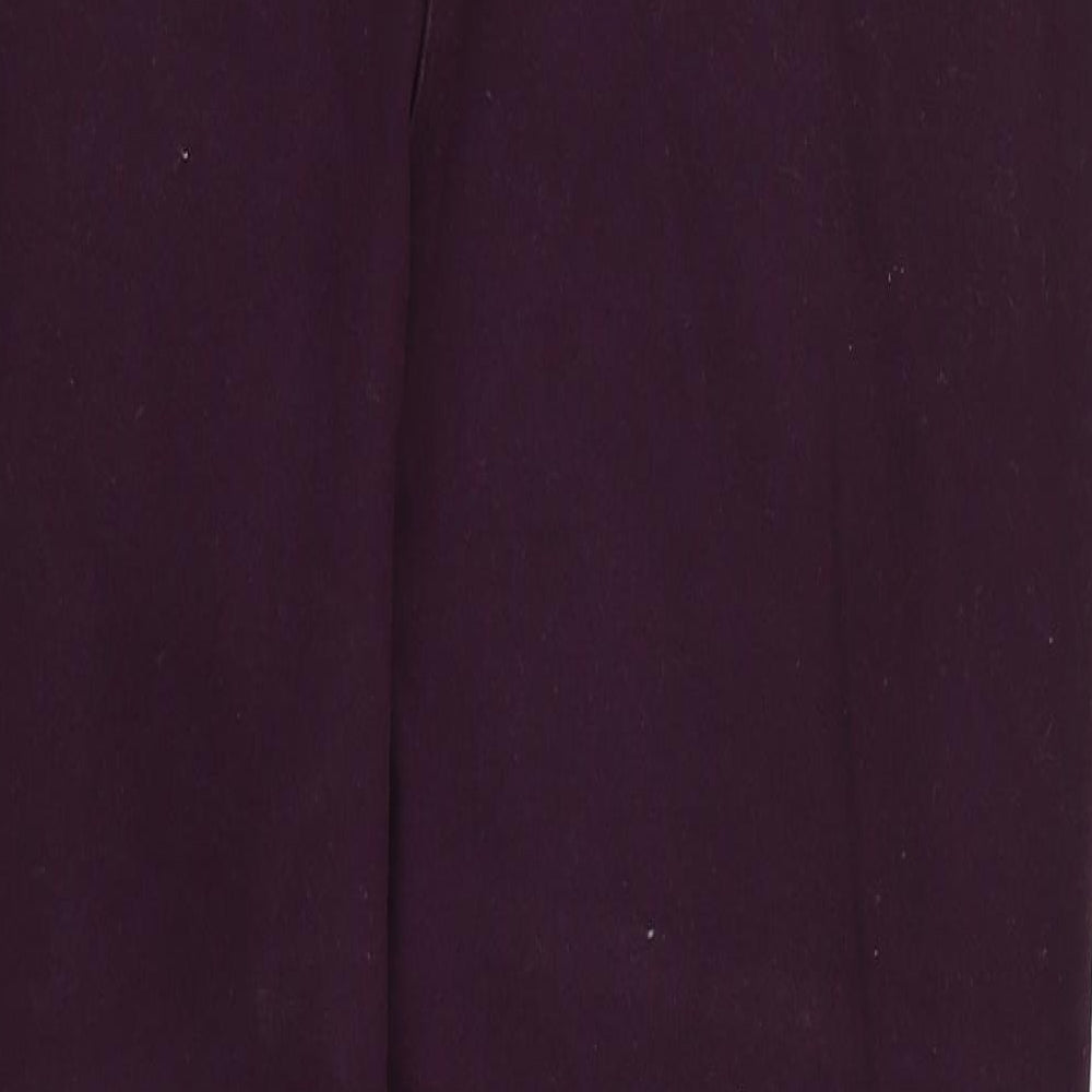 Papaya Womens Purple   Trousers  Size 16 L25 in