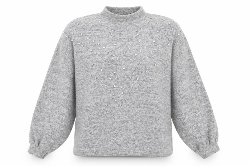 Stradivarius Womens Grey  Jersey Pullover Jumper Size M
