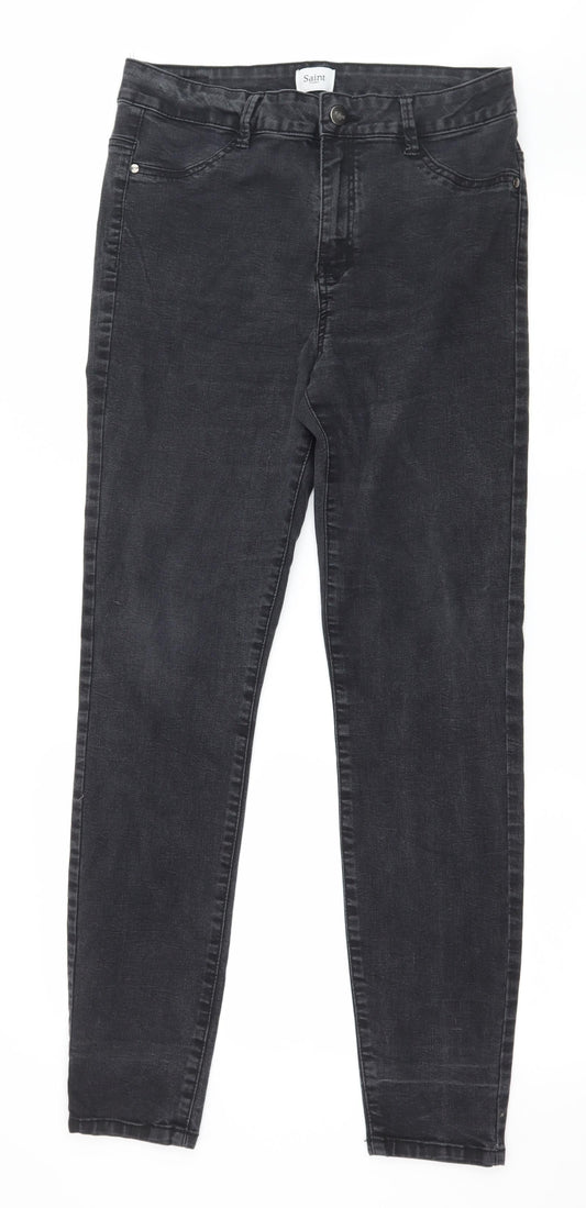 Saint Tropez Womens Grey  Denim Skinny Jeans Size 32 in L30 in