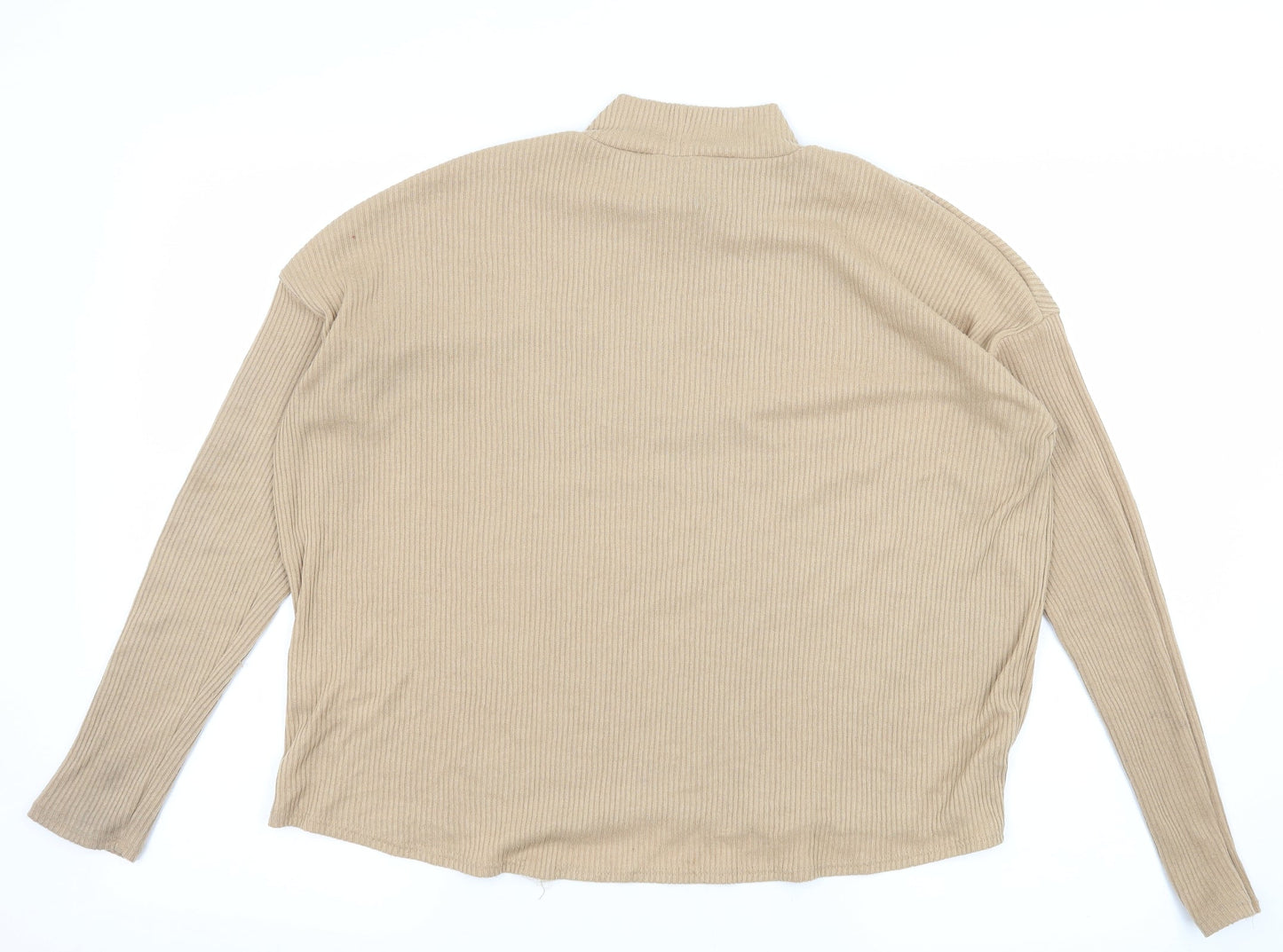 Divided by H&M Womens Beige  Jersey Pullover Jumper Size M