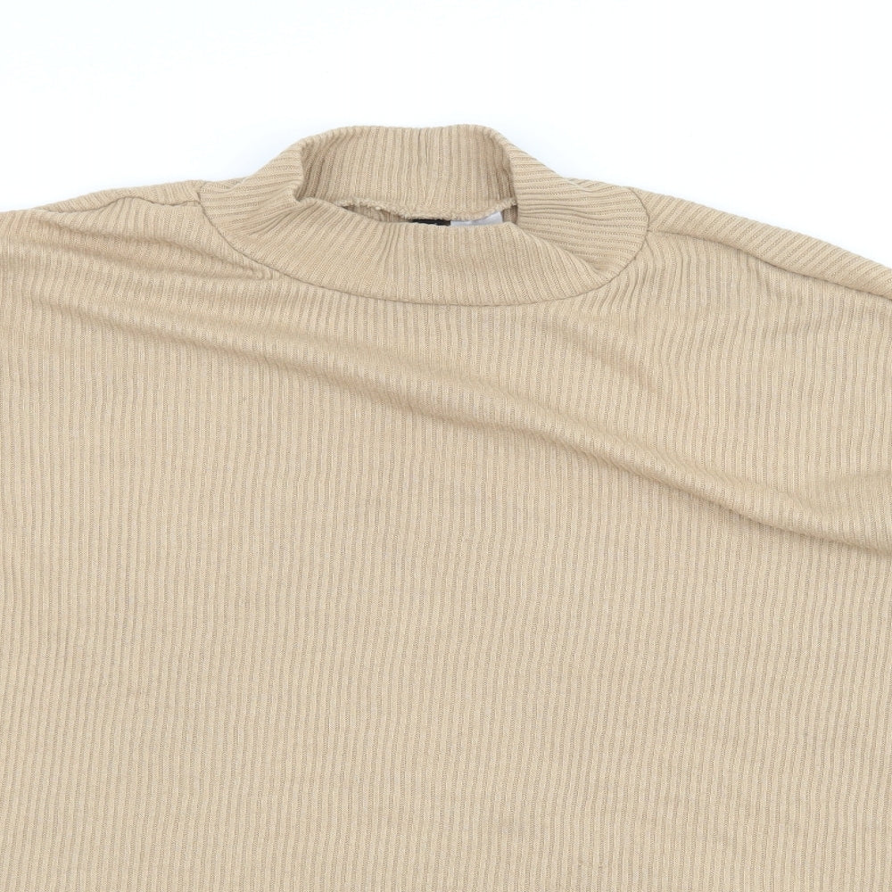 Divided by H&M Womens Beige  Jersey Pullover Jumper Size M