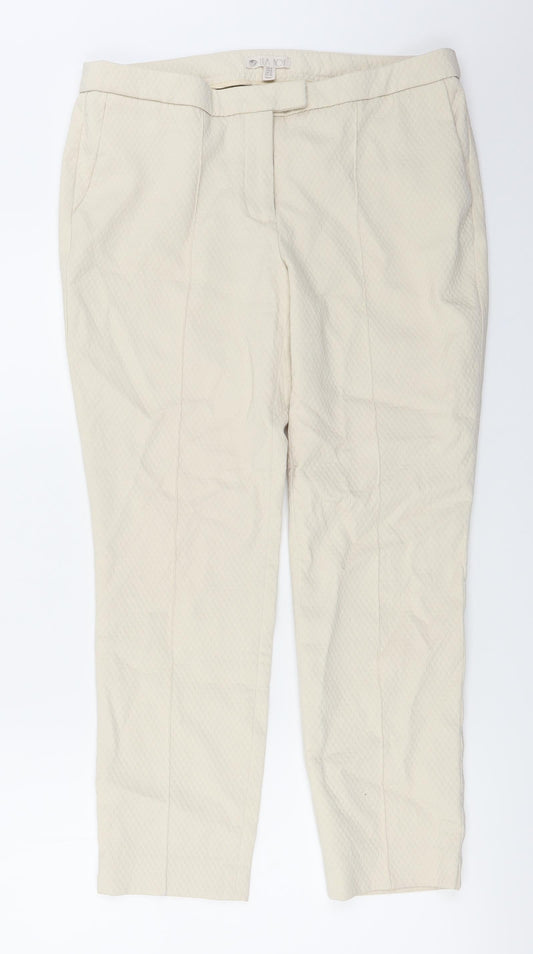 Lila Rose  Womens Ivory   Trousers  Size 8 L24 in